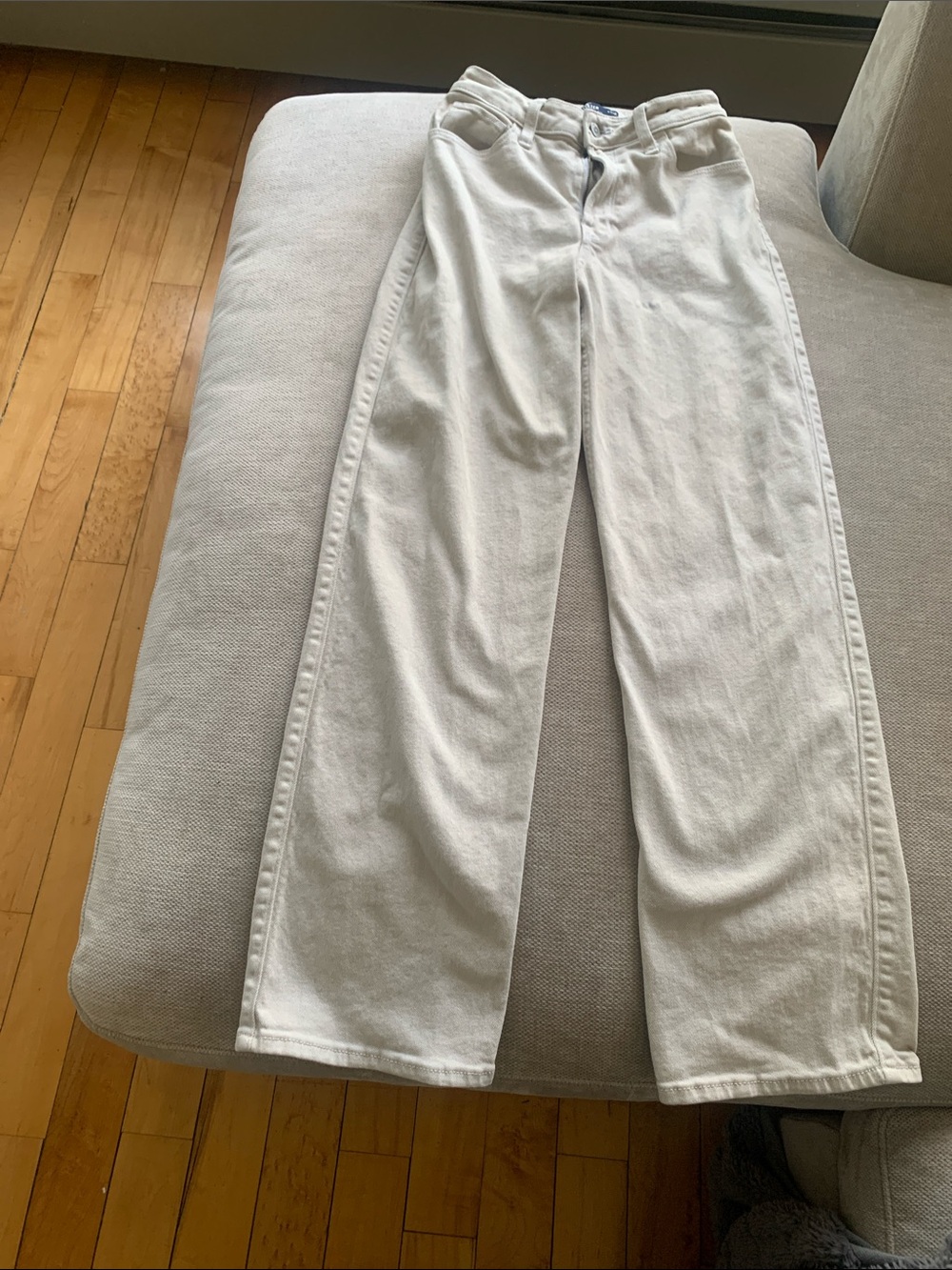 Hollister Cream Straight Leg Jeans
